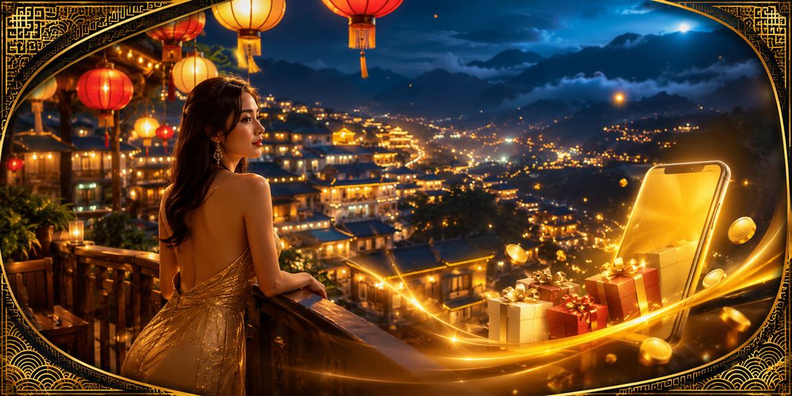 Cảnh chợ đêm Sapa rực rỡ ánh đèn, nơi người chơi đăng ký tài khoản để nhận thưởng